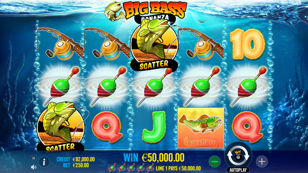 Big Bass Bonanza Slot Interface